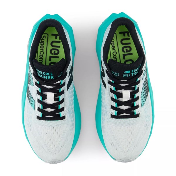 New Balance FuelCell SuperComp Trainer v3 - Womens Running Shoes - White/Cyber Jade/Silver Metallic slider