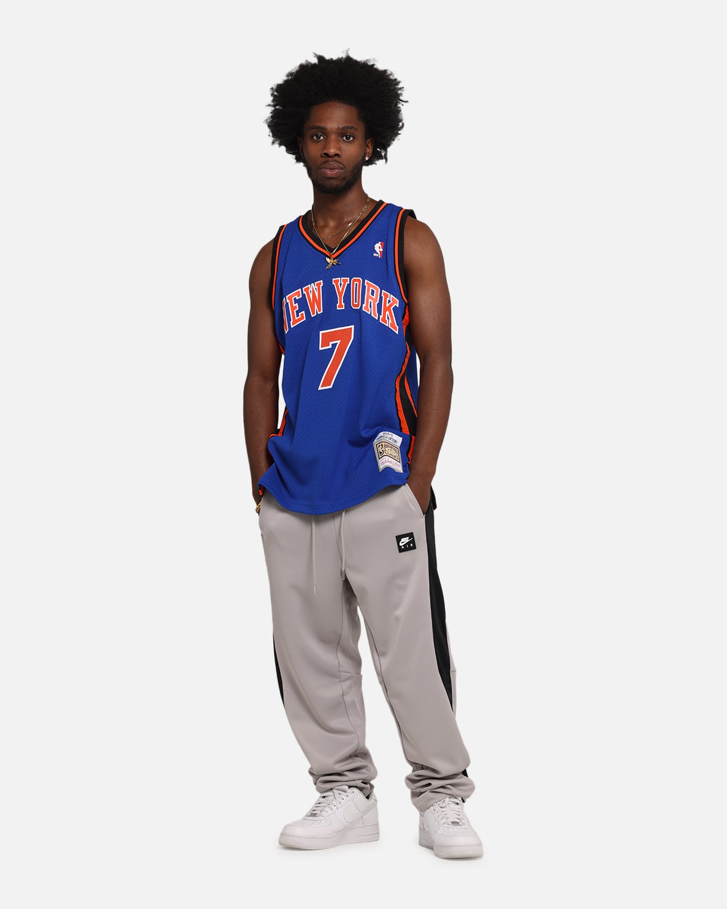 New York Knicks Carmelo Anthony 2010 Dark Jersey slider