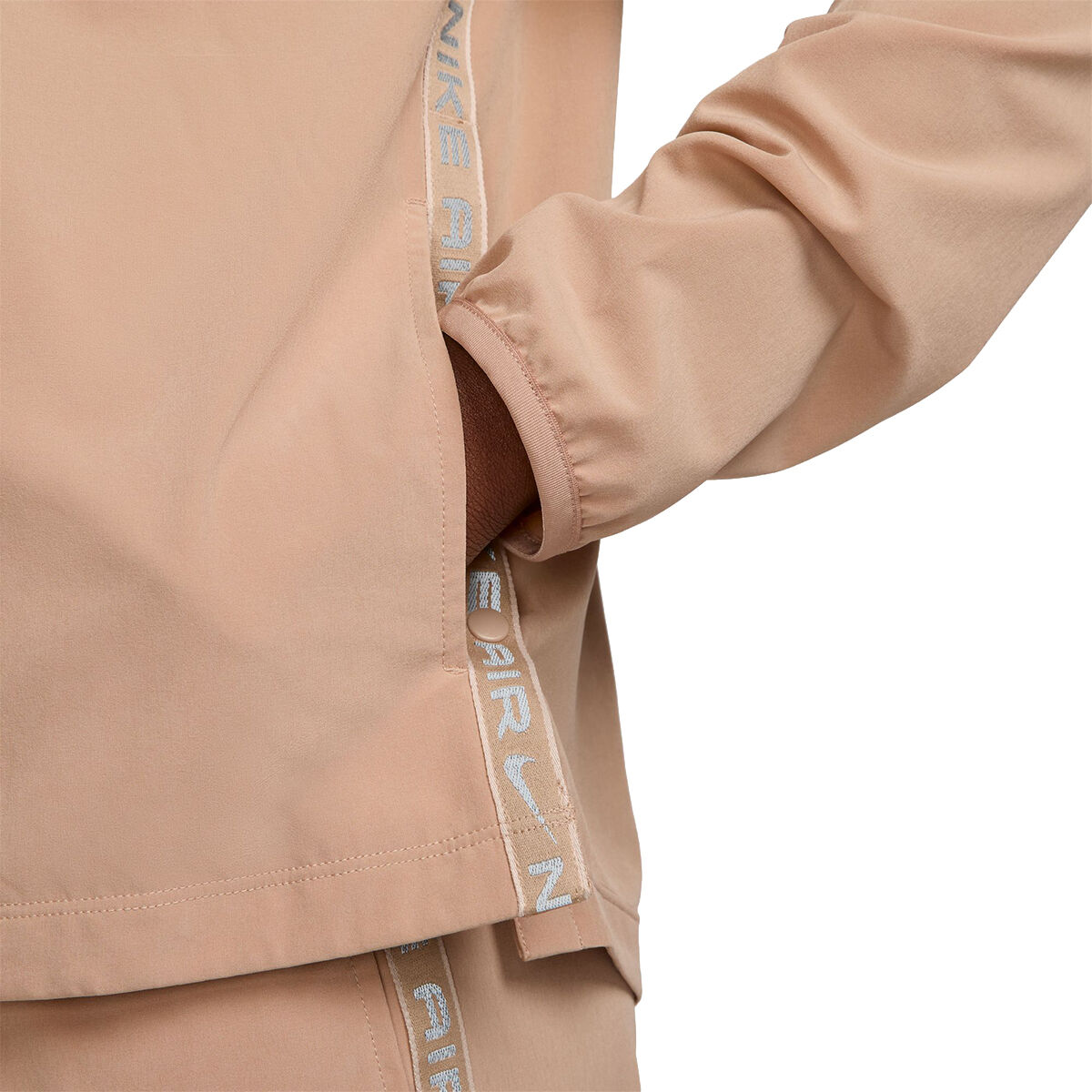 Nike Air Womens Dri-FIT 1/2 Zip Jacket - Beige slider