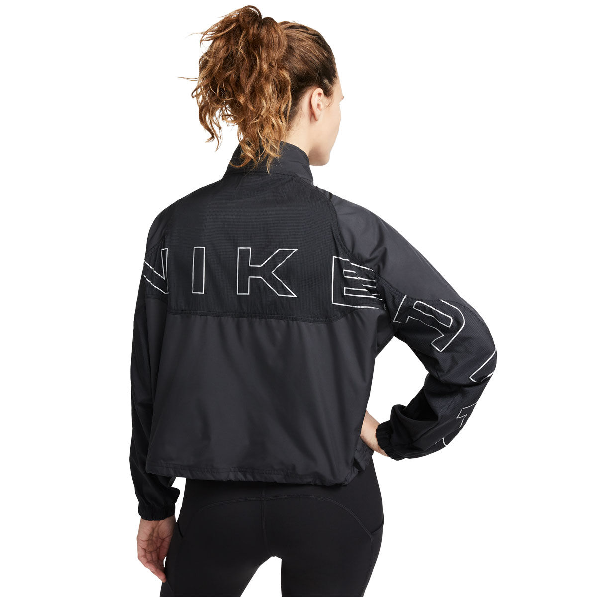 Nike Air Womens Dri-FIT Running Jacket - Black slider