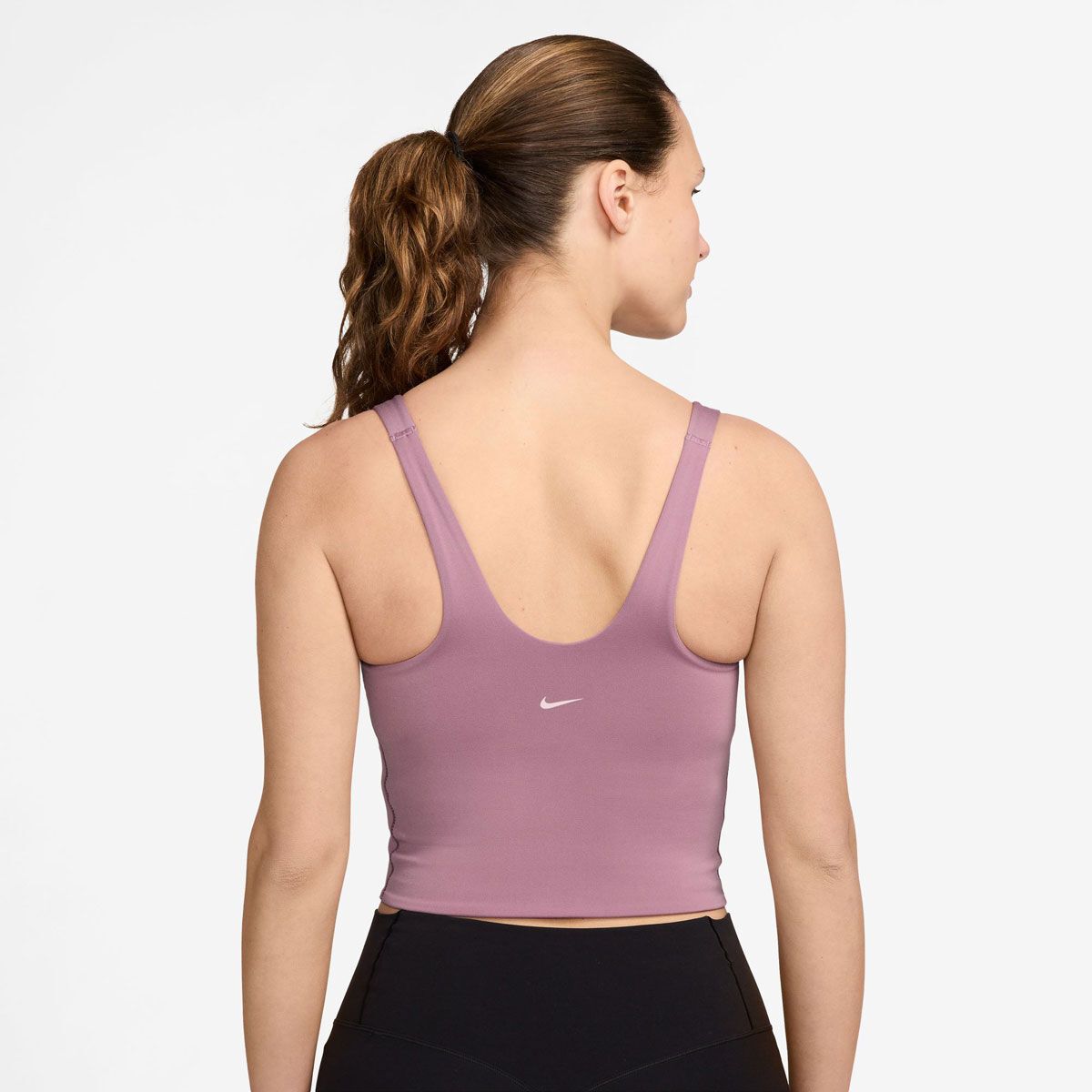 Nike Alate Womens Dri-FIT Medium Support Padded Sports Bra Tank Top - Plum slider