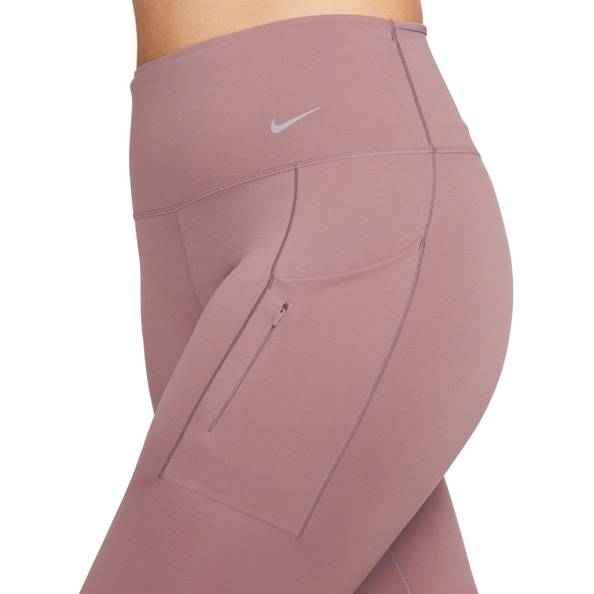 Nike Go Womens Firm Support High Rise 7/8 Leggings - Mauve slider