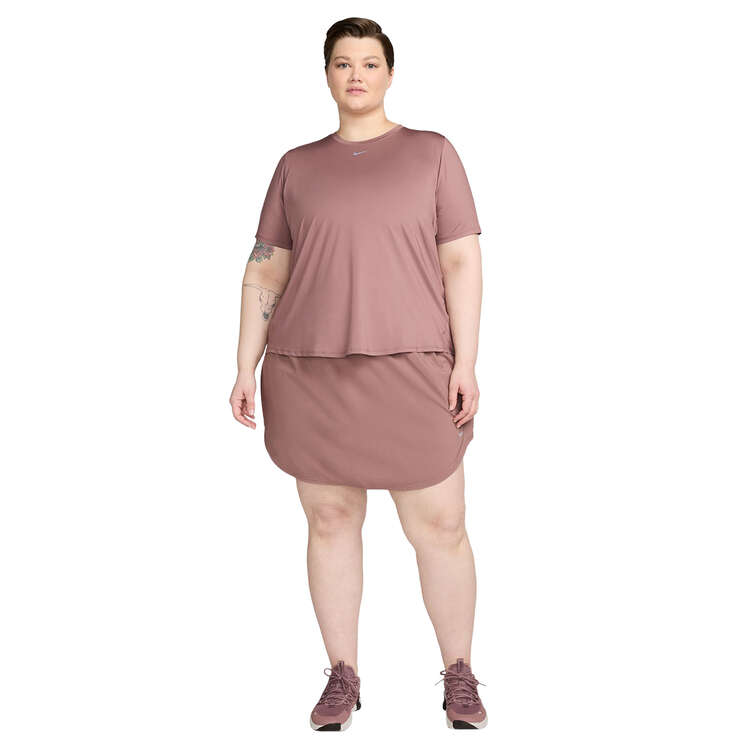 Nike One Plus Womens Classic Dri-FIT Fitness Tee - Mauve slider