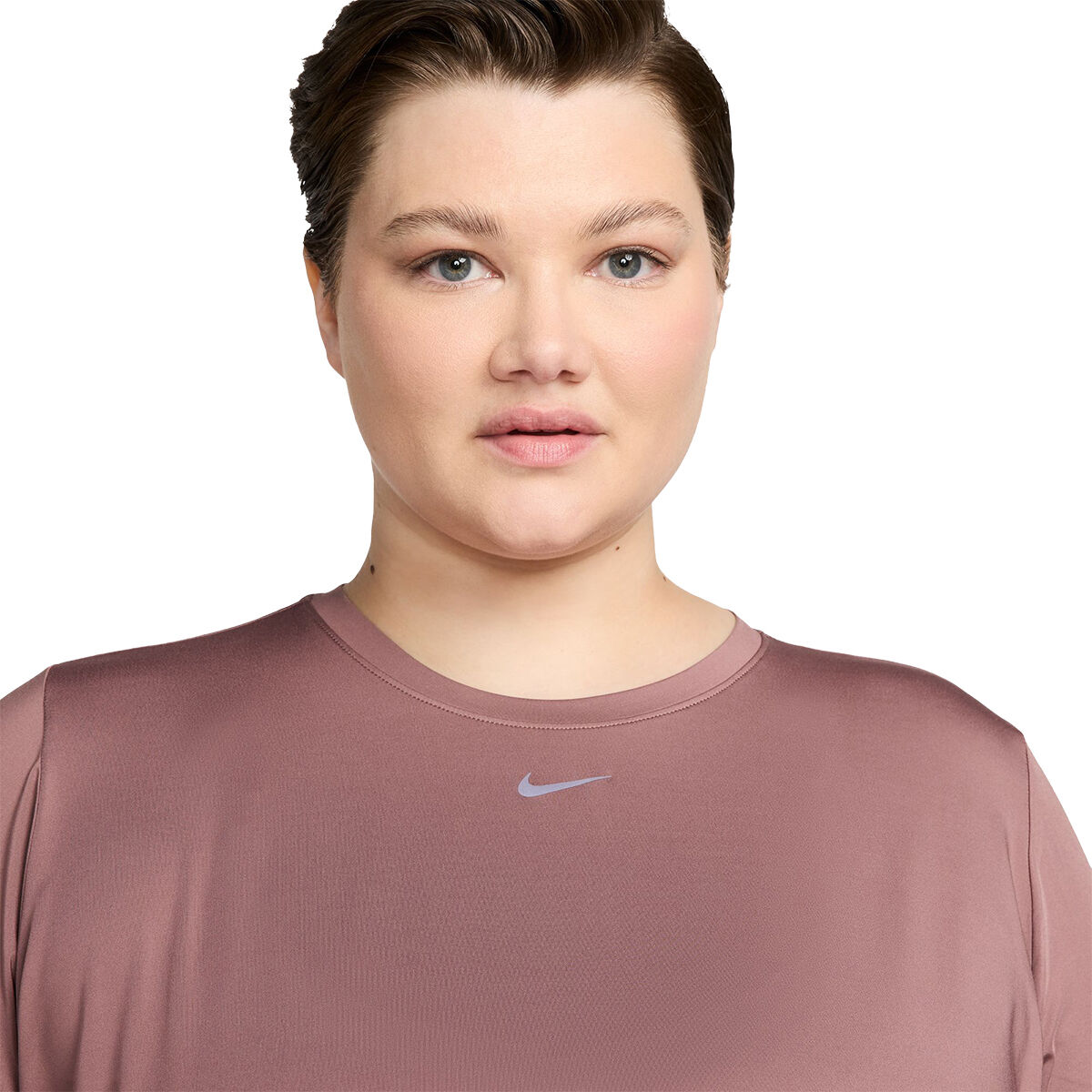 Nike One Plus Womens Classic Dri-FIT Fitness Tee Mauve 2X - Mauve slider