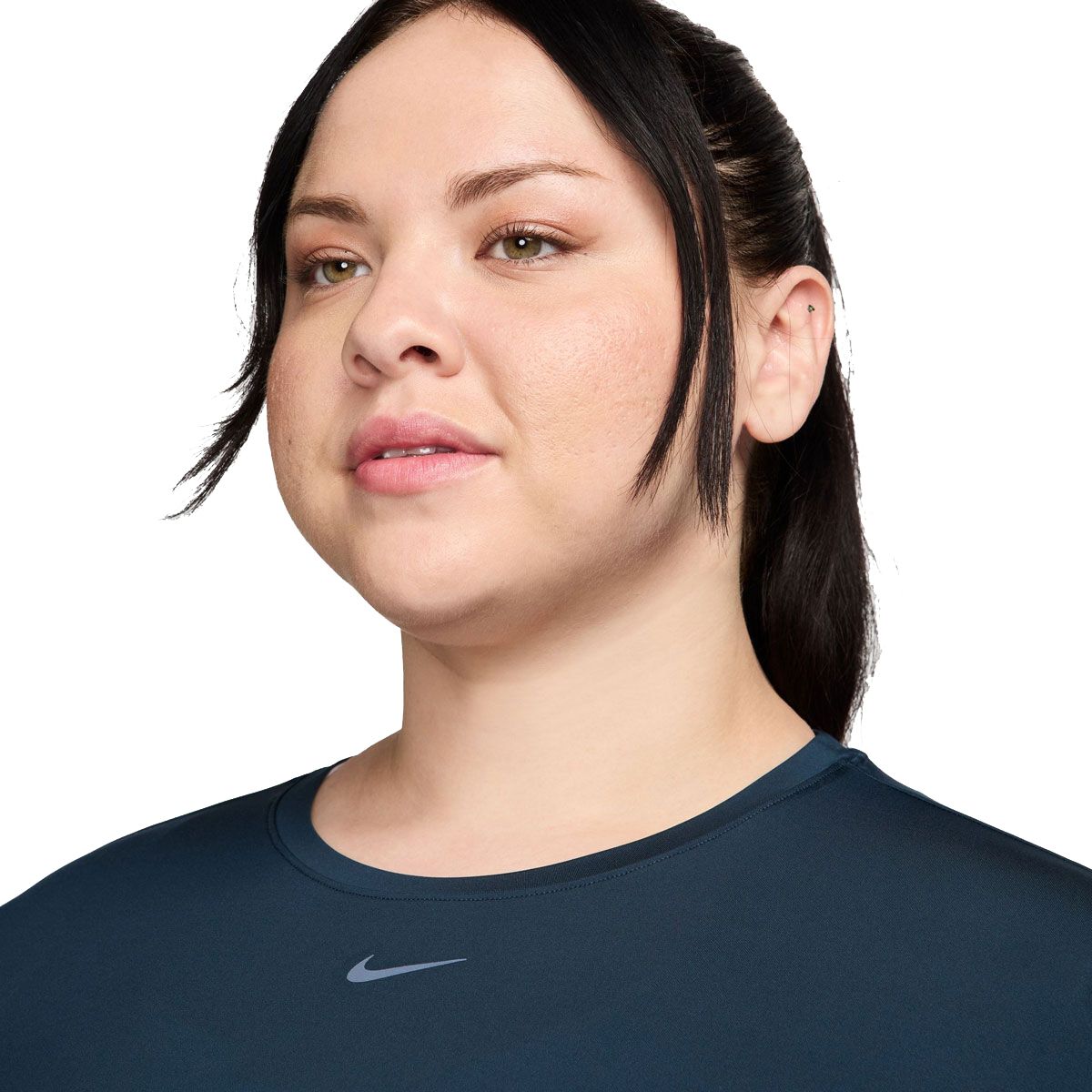 Nike One Plus Womens Classic Dri-FIT Tee Navy 1X - Navy slider