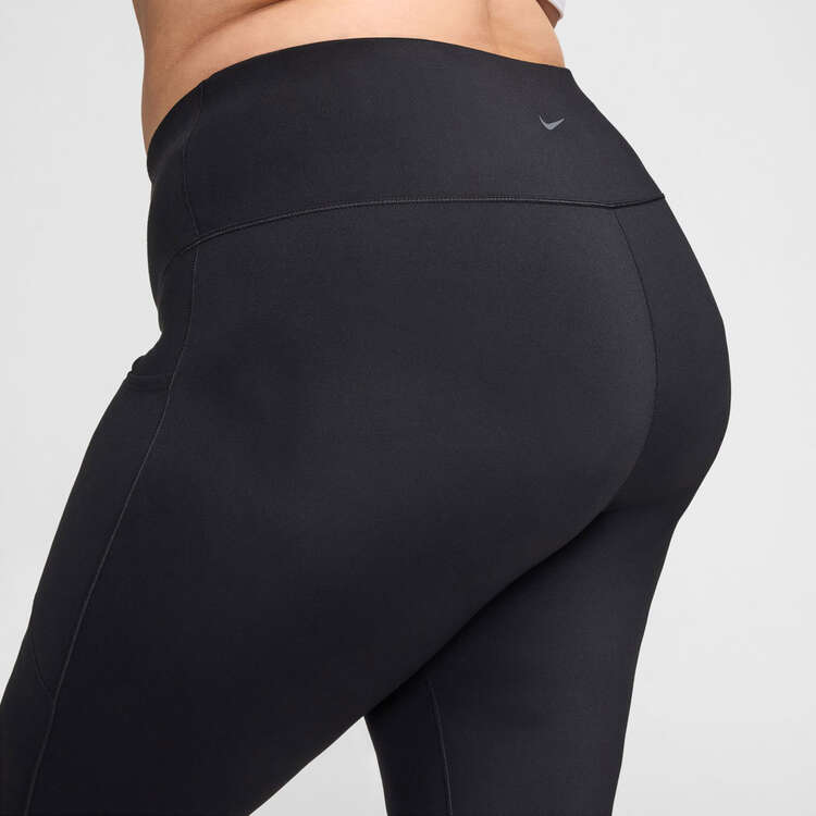 Nike One Plus Womens Dri-FIT High Rise Pocket 7/8 Tights - Black slider