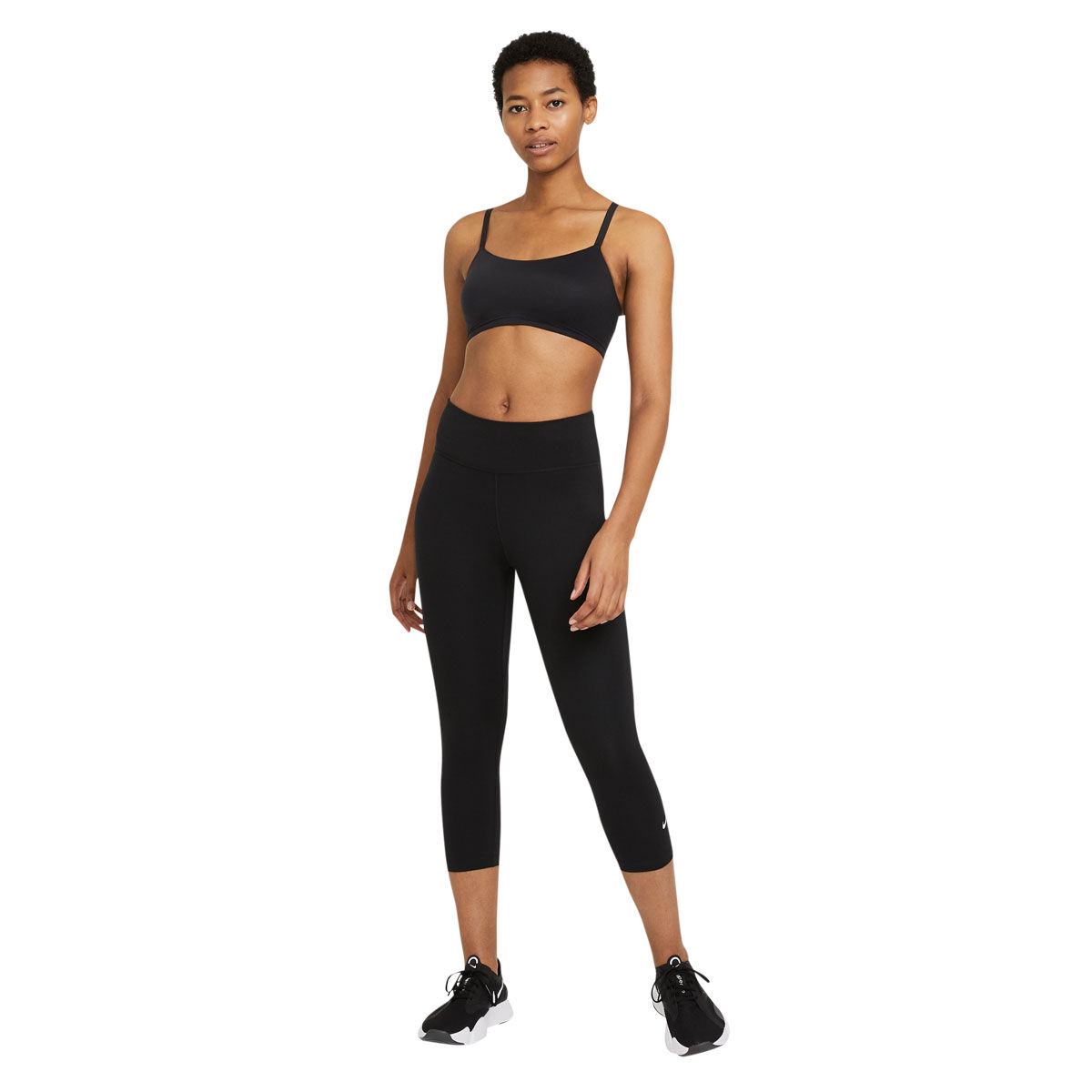 Nike One Womens Capri Tights Black XS - Black slider