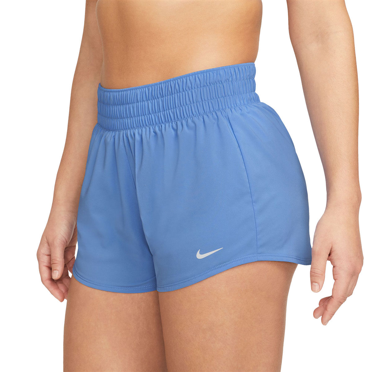 Nike One Womens Dri-FIT 3 Inch Brief-Lined Shorts - Blue slider