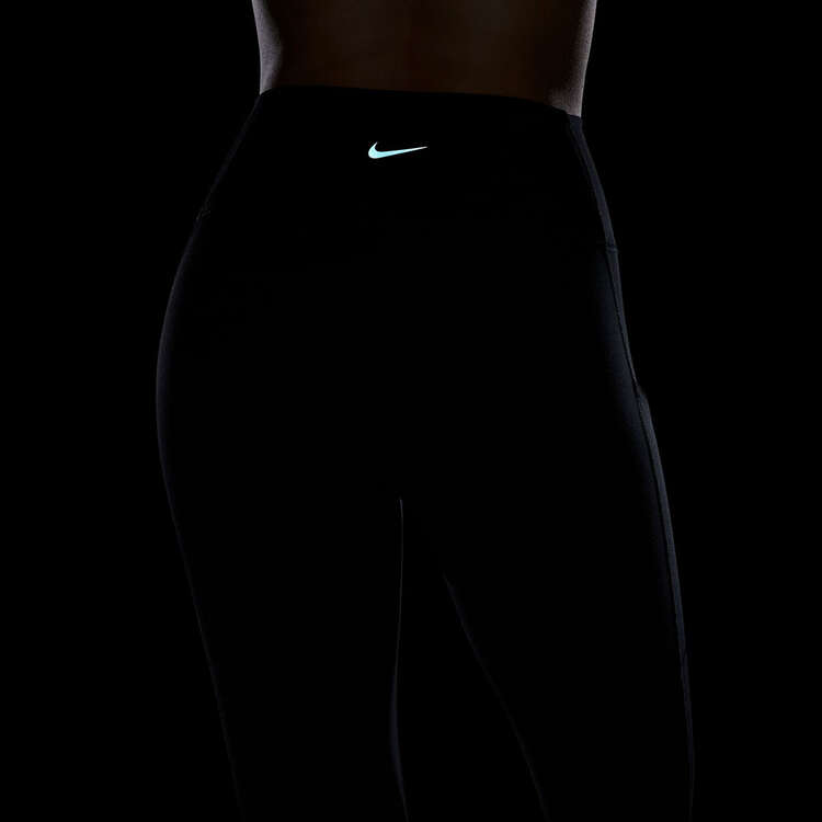 Nike One Womens Dri-FIT High Rise Pocket 7/8 Tights - Black slider