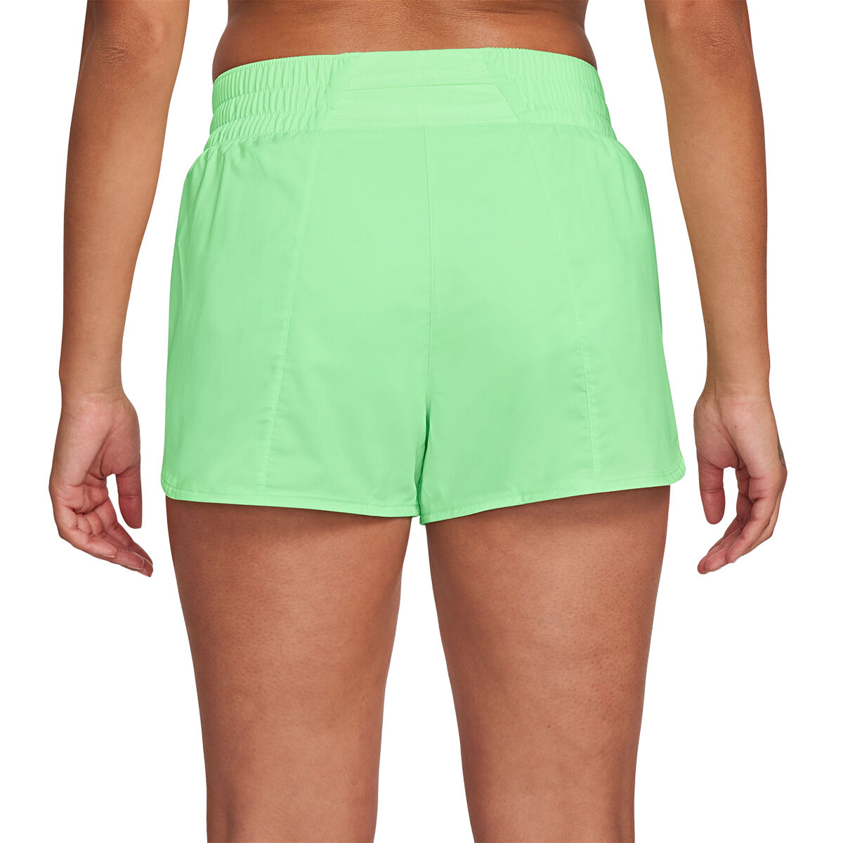 Nike One Womens Dri-FIT Mid Rise Brief Lined Shorts - Green slider