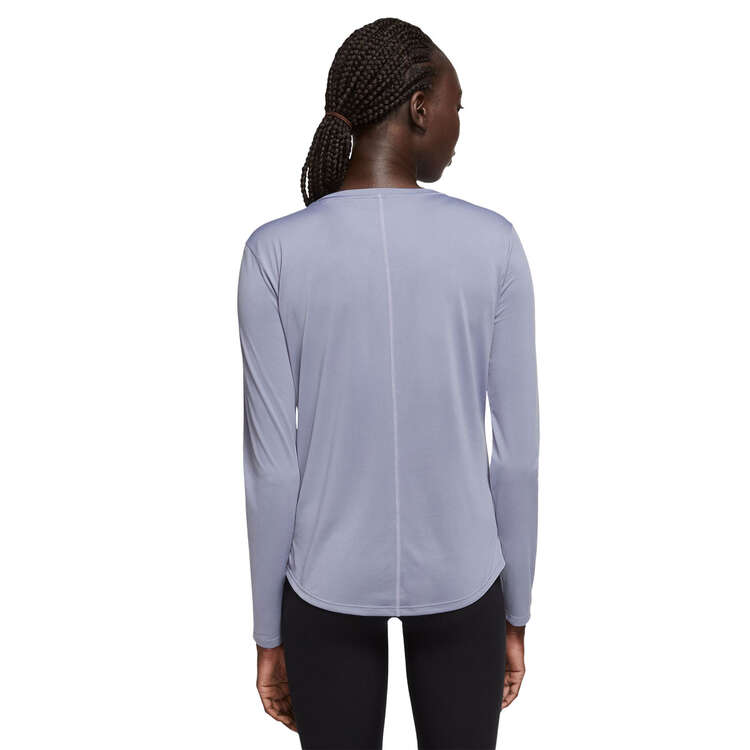 Nike One Womens Dri-FIT Standard Long Sleeve Tee - Purple slider