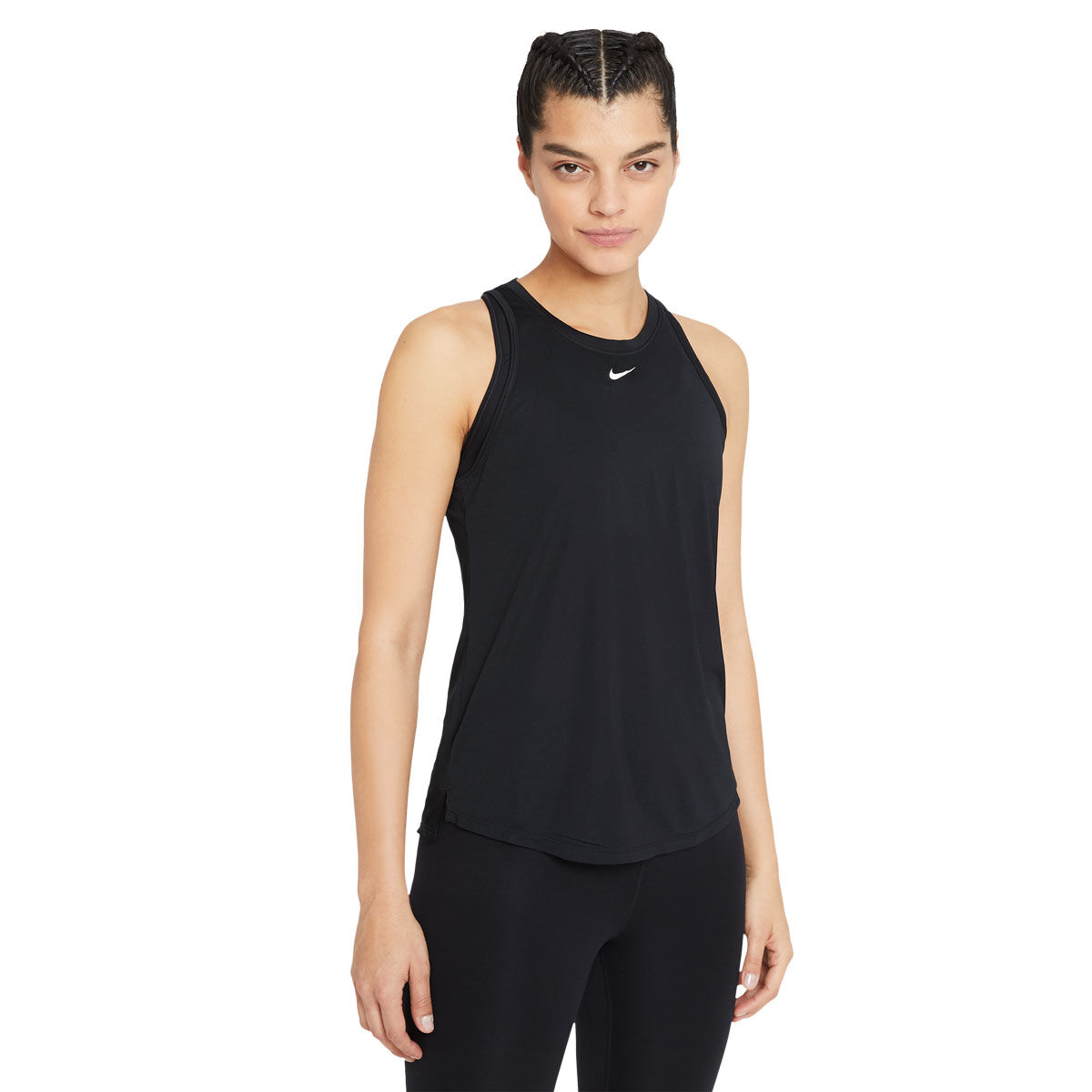 Nike One Womens Dri-FIT Standard Tank - White slider