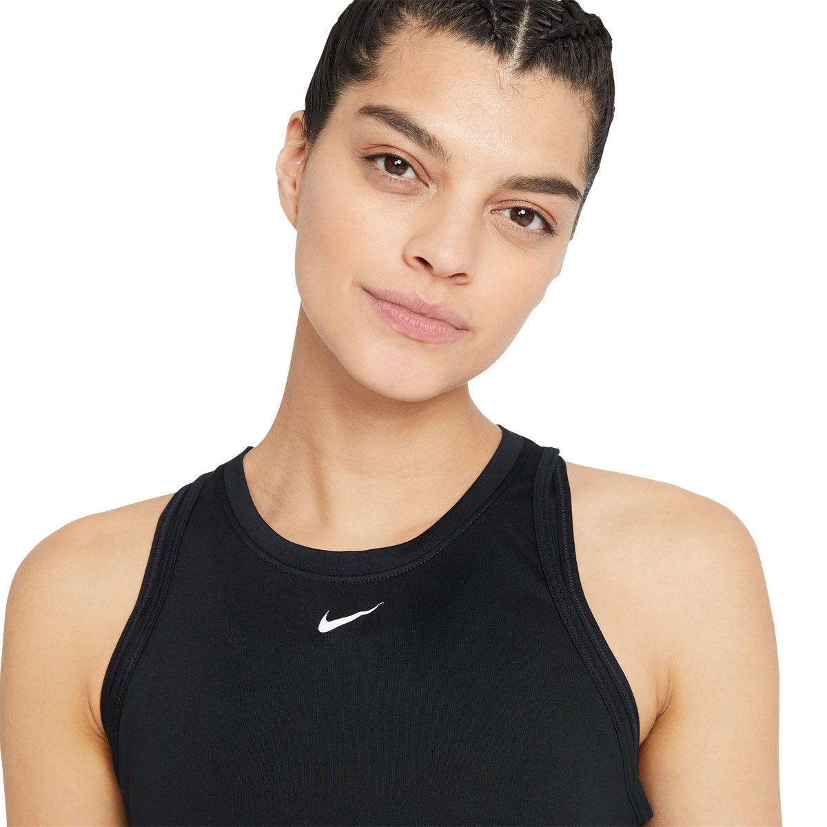 Nike One Womens Dri-FIT Standard Tank - White slider