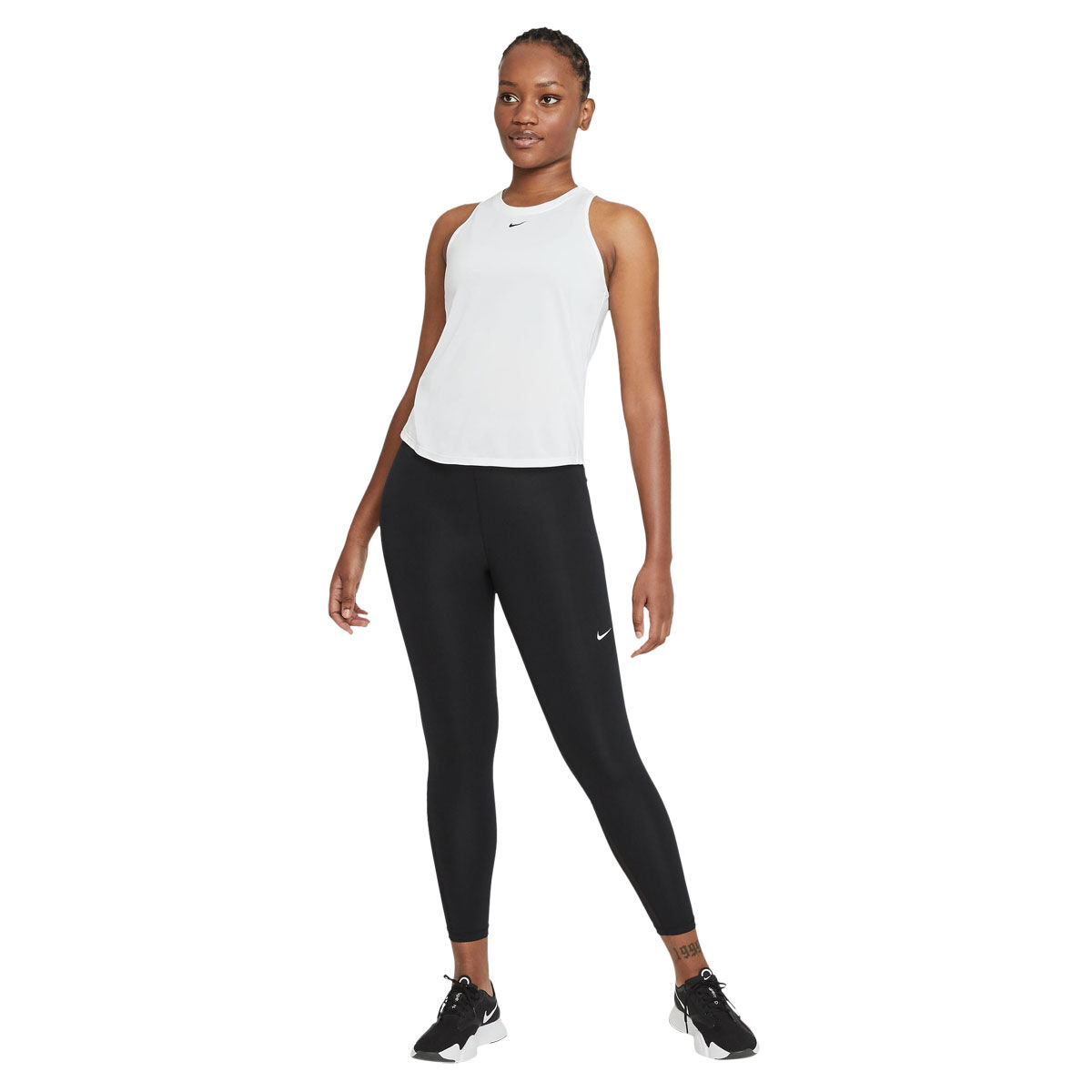 Nike One Womens Dri-FIT Standard Tank - White slider