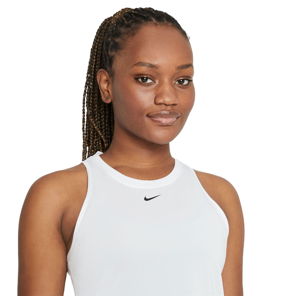 Nike One Womens Dri-FIT Standard Tank - White slider