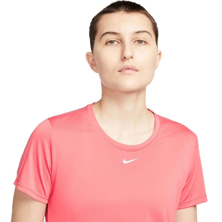 Nike One Womens Dri-FIT Standard Tee - Coral slider