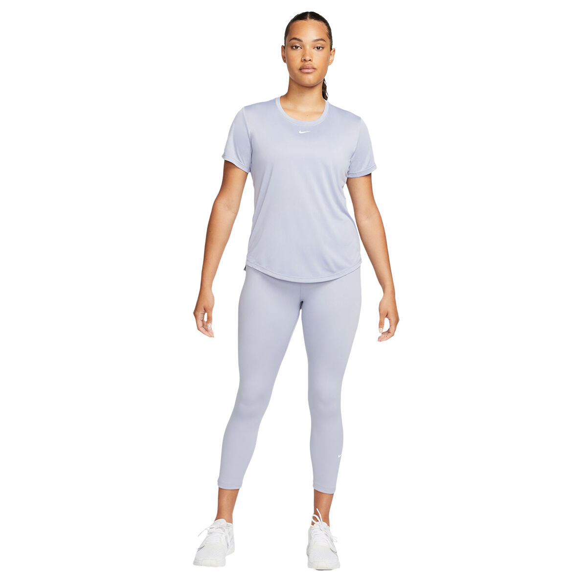 Nike One Womens Dri-FIT Standard Tee Lavender S - Lavender slider