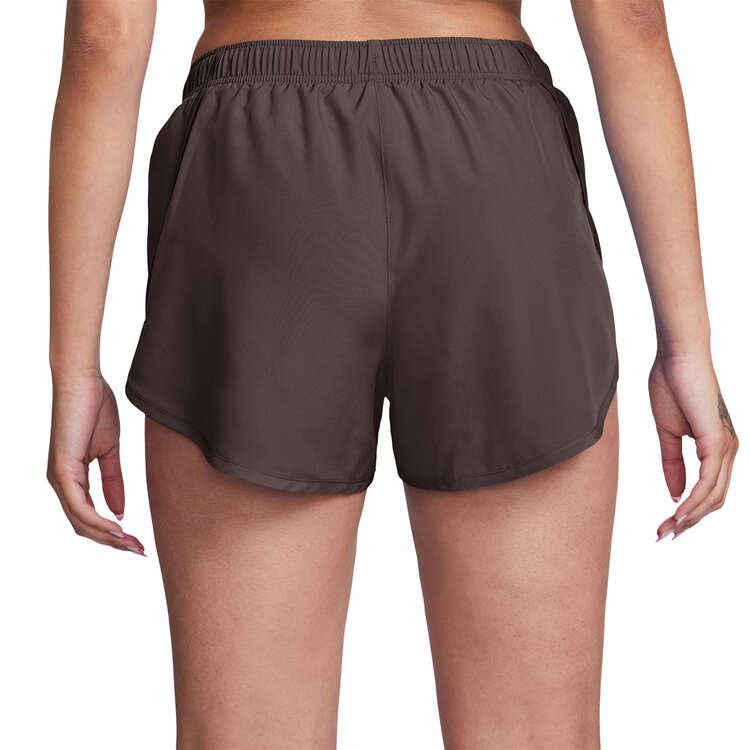 Nike One Womens Dri-FIT Tempo Mid Rise Brief-Lined Shorts - Brown slider