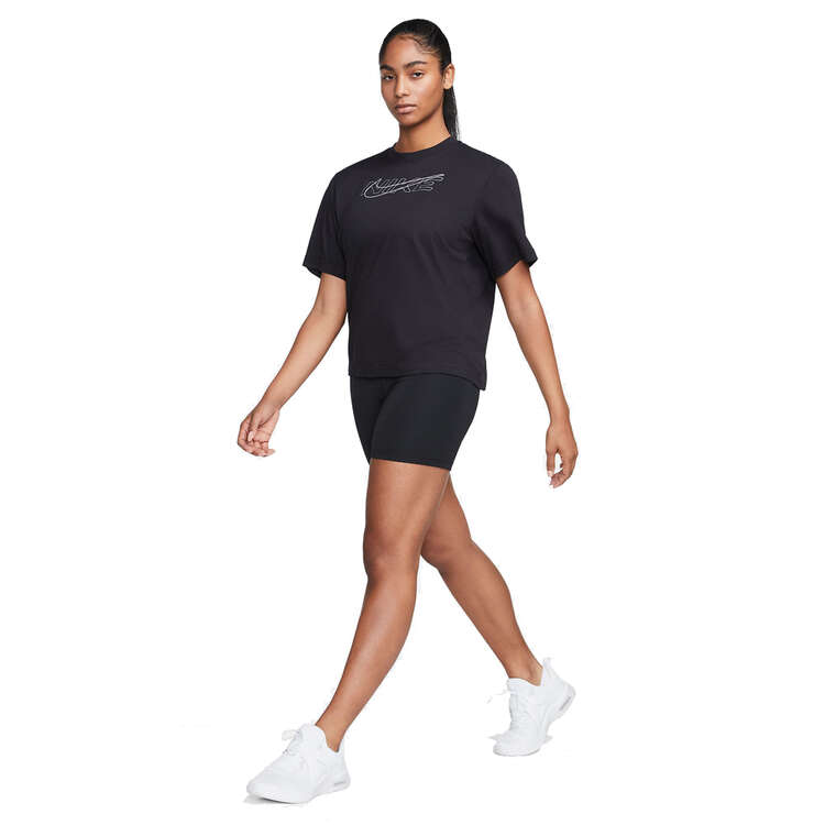 Nike One Womens High-Rise 7 Inch Bike Shorts - Black slider