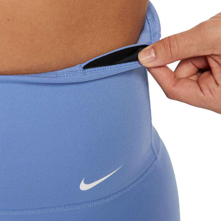 Nike One Womens High-Rise 7 Inch Bike Shorts - Blue slider