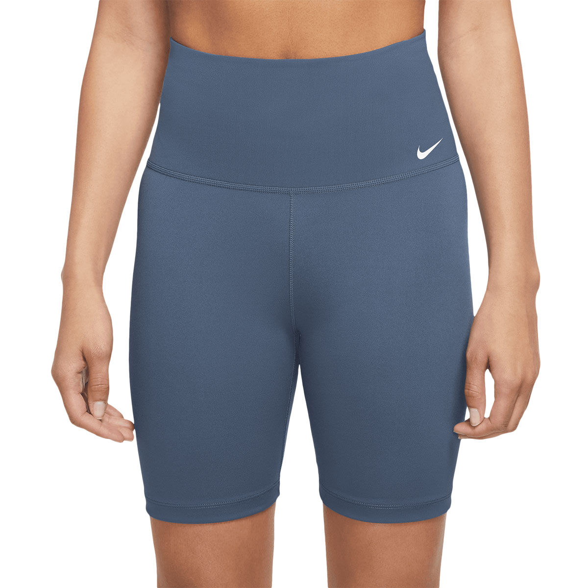 Nike One Womens High-Rise 7 Inch Bike Shorts Blue XS - Blue slider