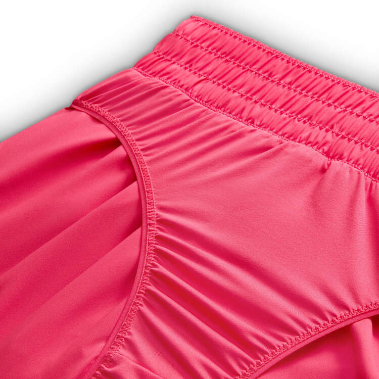 Nike One Womens Swoosh Dri-FIT Brief-Lined Running Shorts - Pink slider