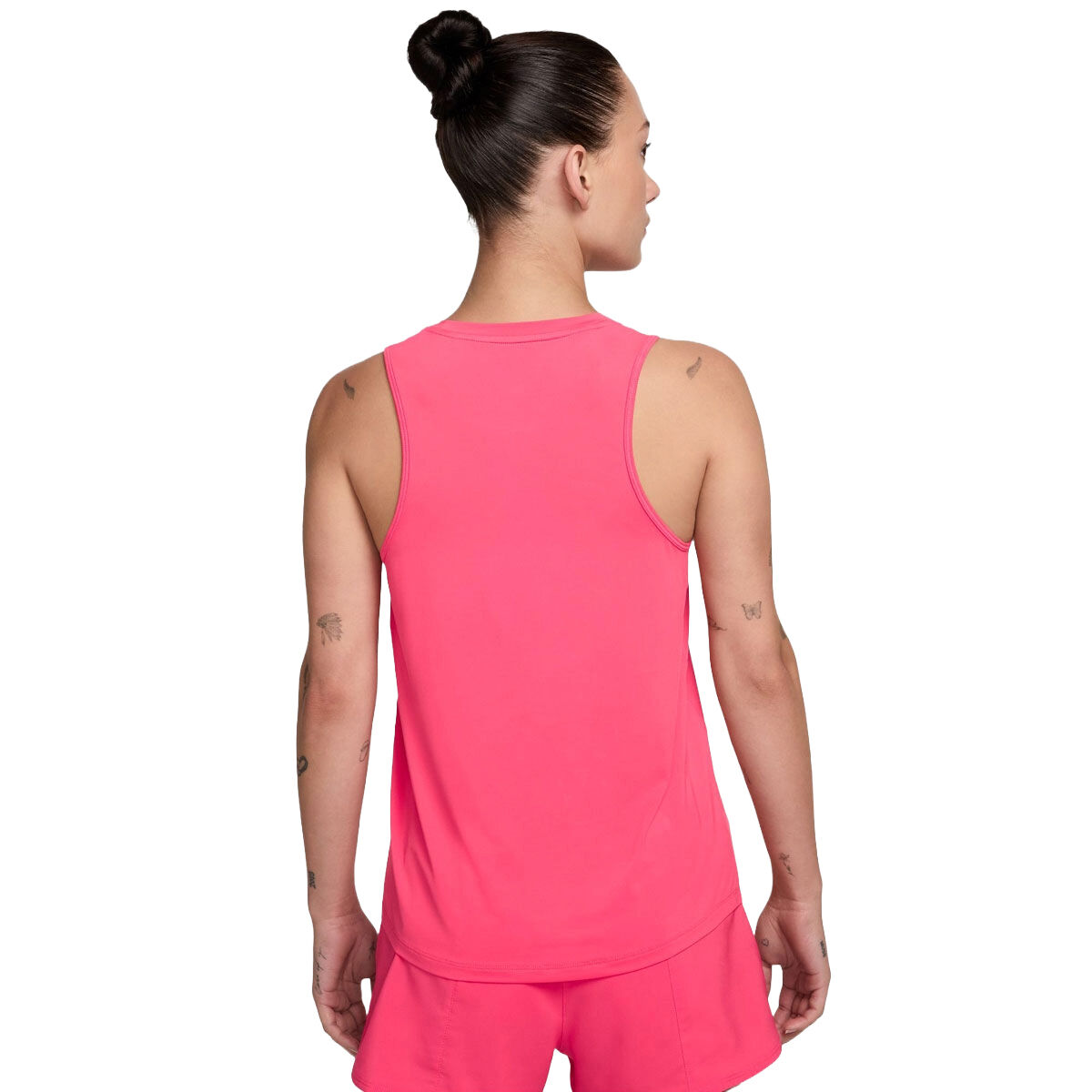 Nike One Womens Swoosh Dri-FIT Running Tank - Pink slider