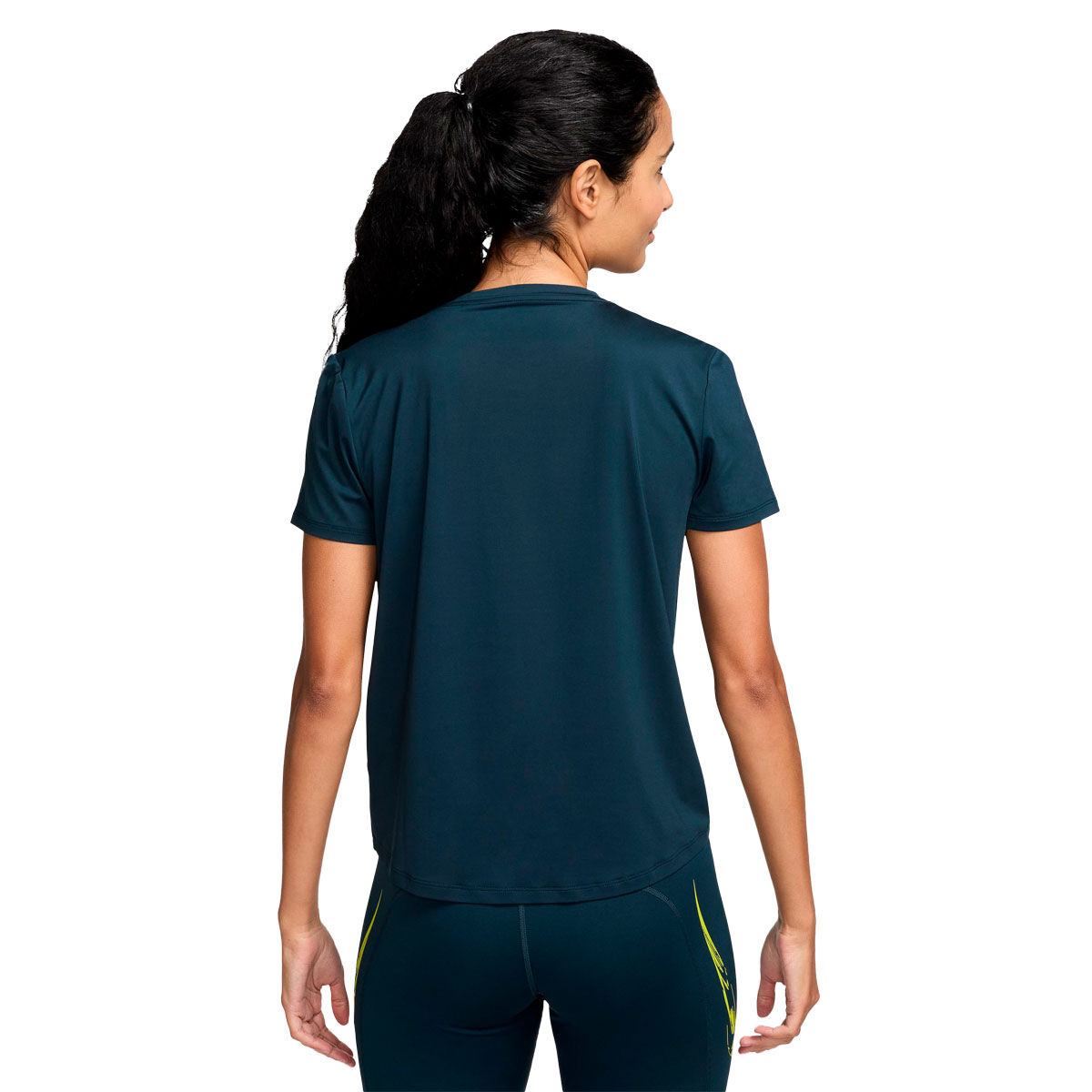 Nike One Womens Swoosh Dri-FIT Running Tee - Navy slider