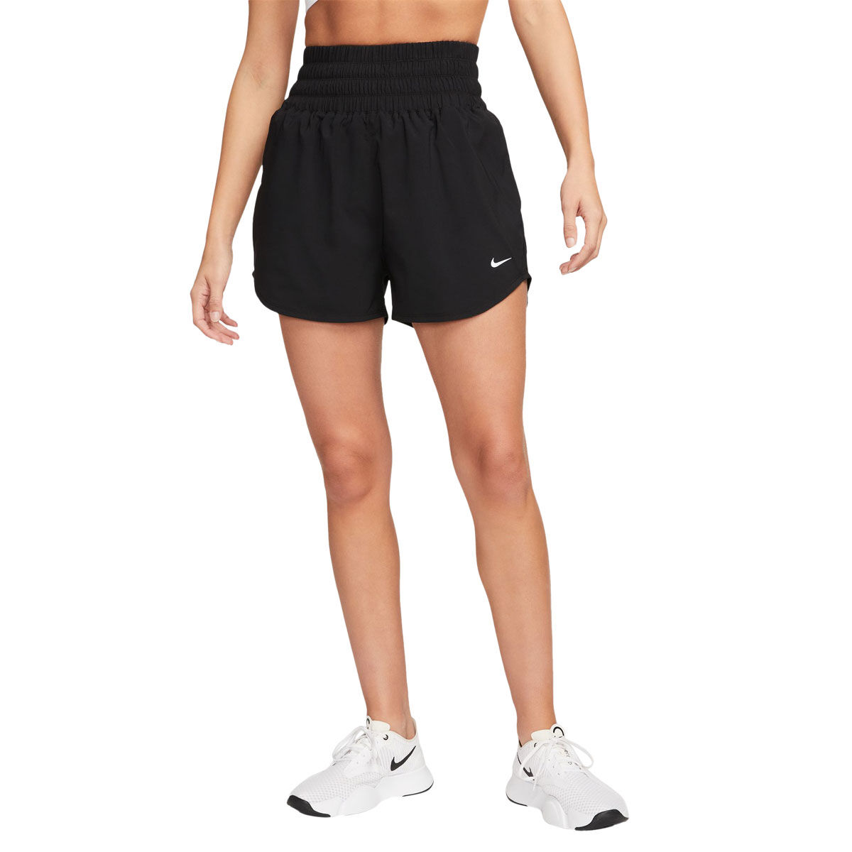 Nike One Womens Ultra High Rise 3 Inch Training Shorts - Black slider