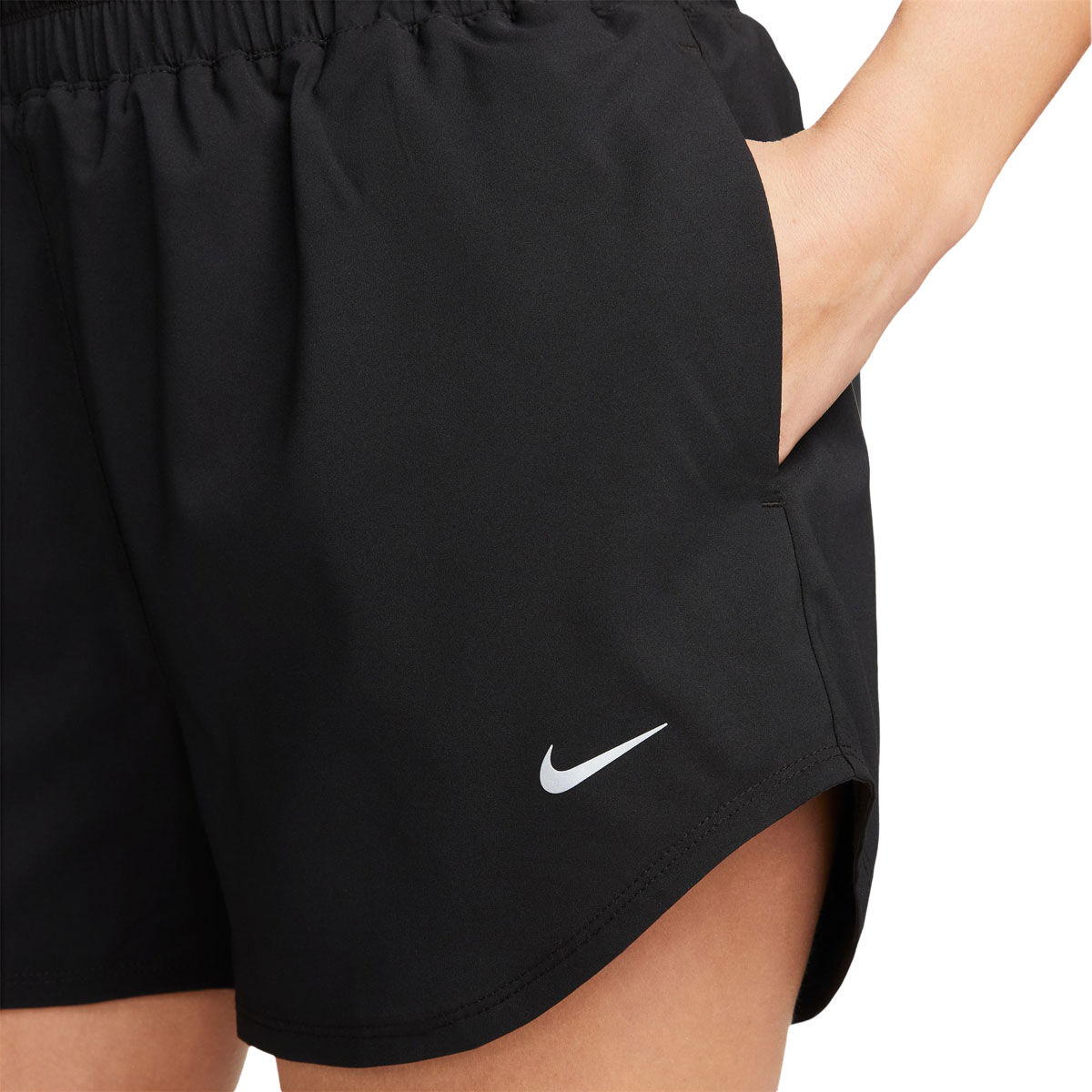 Nike One Womens Ultra High Rise 3 Inch Training Shorts - Black slider