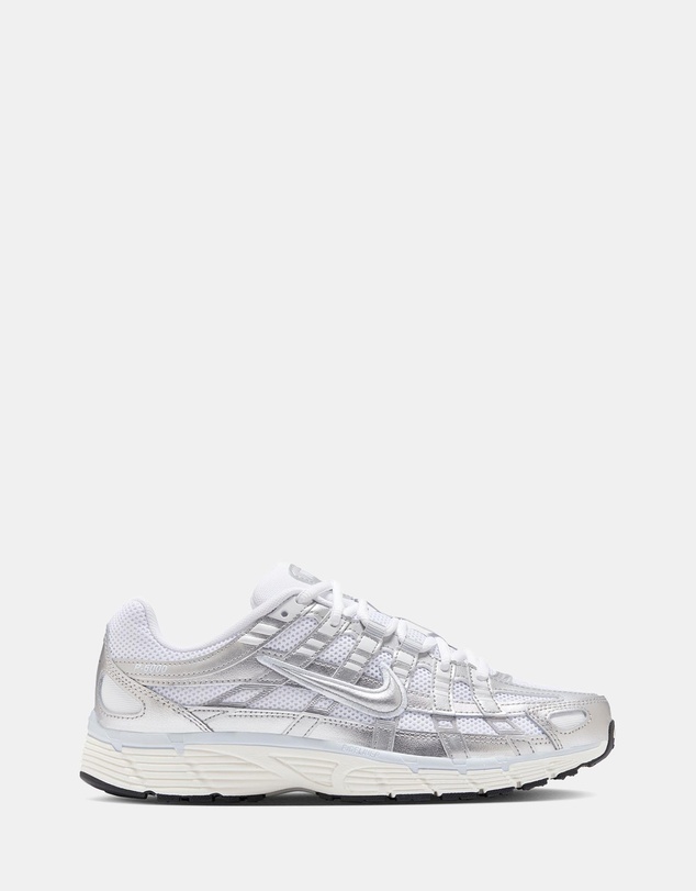 Nike P-6000 - Women's - White & Metallic Silver-Blue Tint-Sail