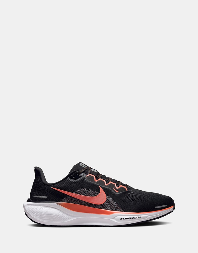 Nike Pegasus 41 - Men's Running Shoes - BLACK/LT WILD MANGO-COOL GREY-WHITE