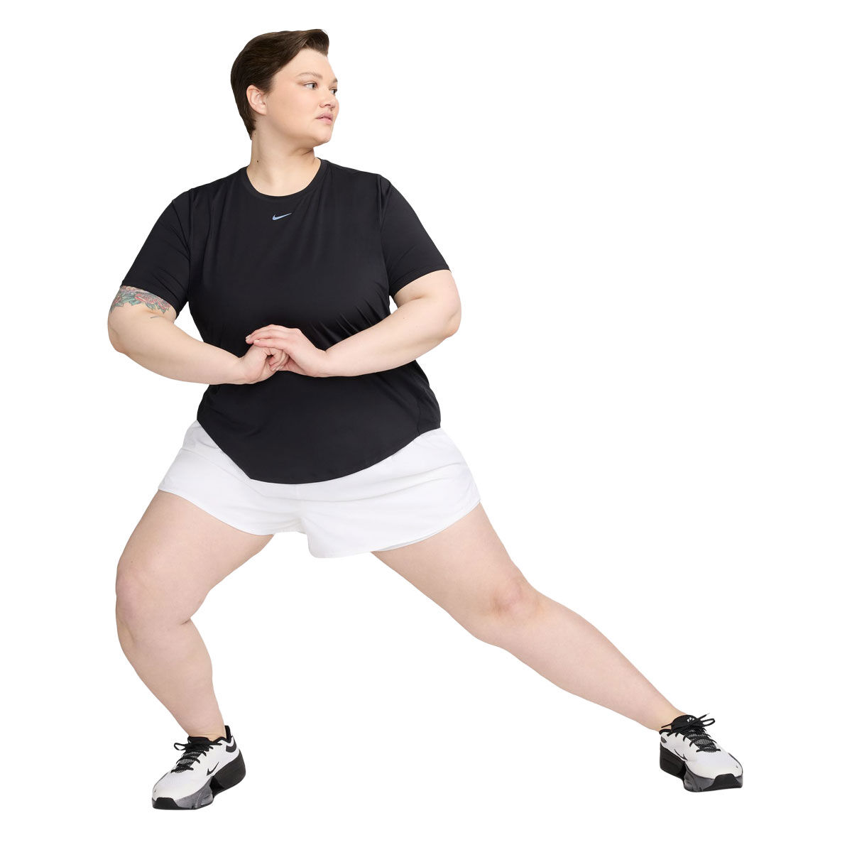 Nike Plus Womens One Classic Dri-FIT Fitness Tee - Black slider
