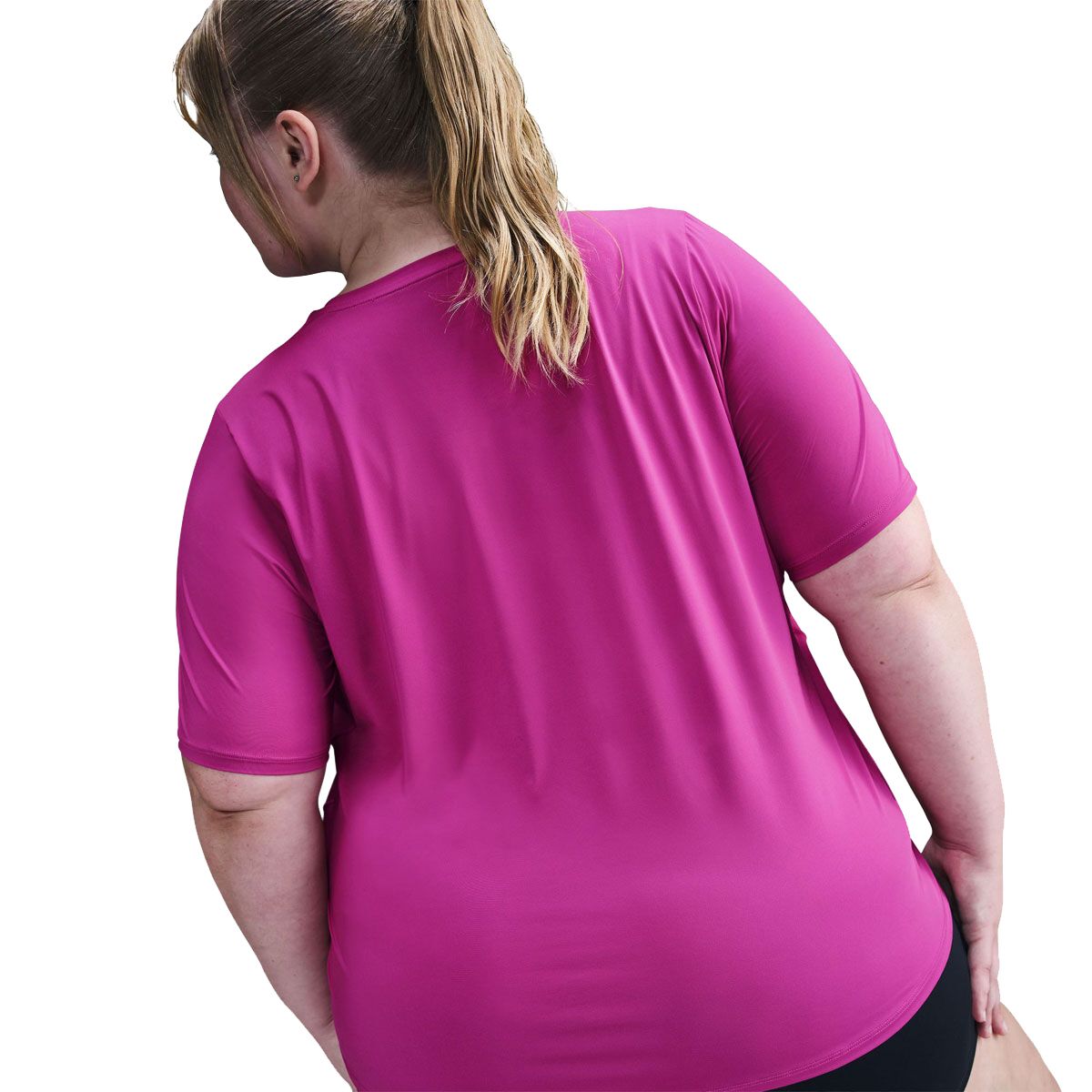 Nike Plus Womens One Dri-FIT Classic Fitness Tee - Fuschia slider