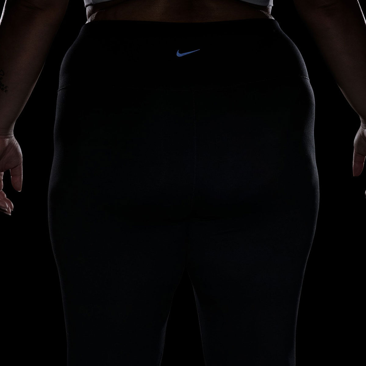 Nike Plus Womens One Dri-FIT High Rise Pocket 7/8 Tights - Black slider