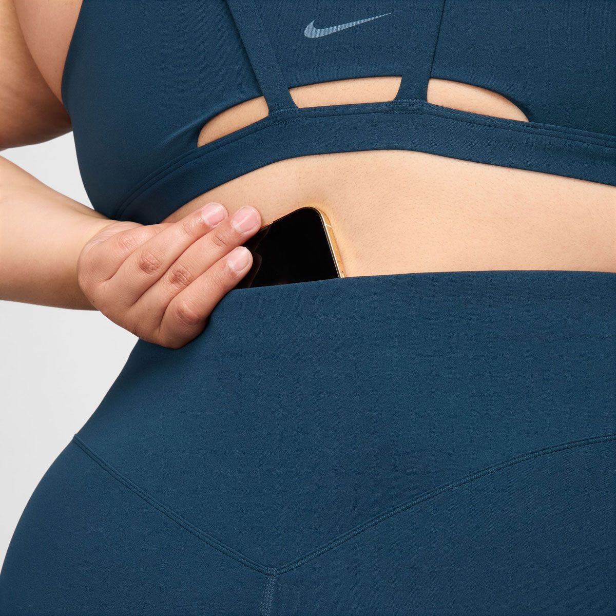 Nike Plus Womens Zenvy Dri-FIT High Rise 7/8 Tights - Navy slider