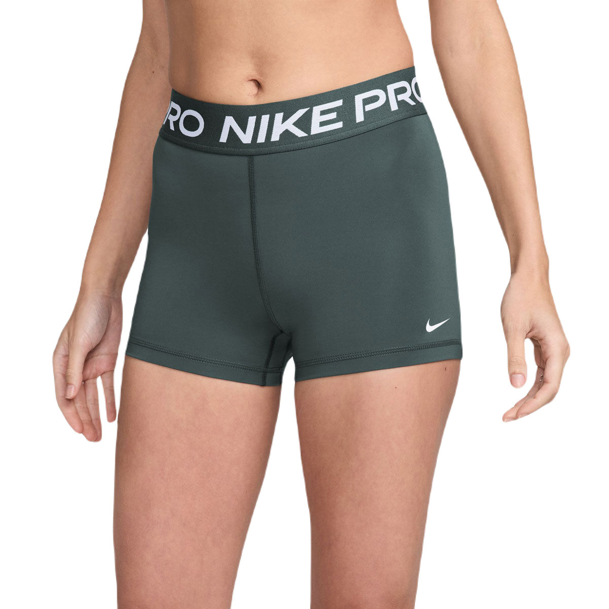 Nike Pro Womens 365 Dri-FIT 3 Inch Short Tights - Grey slider