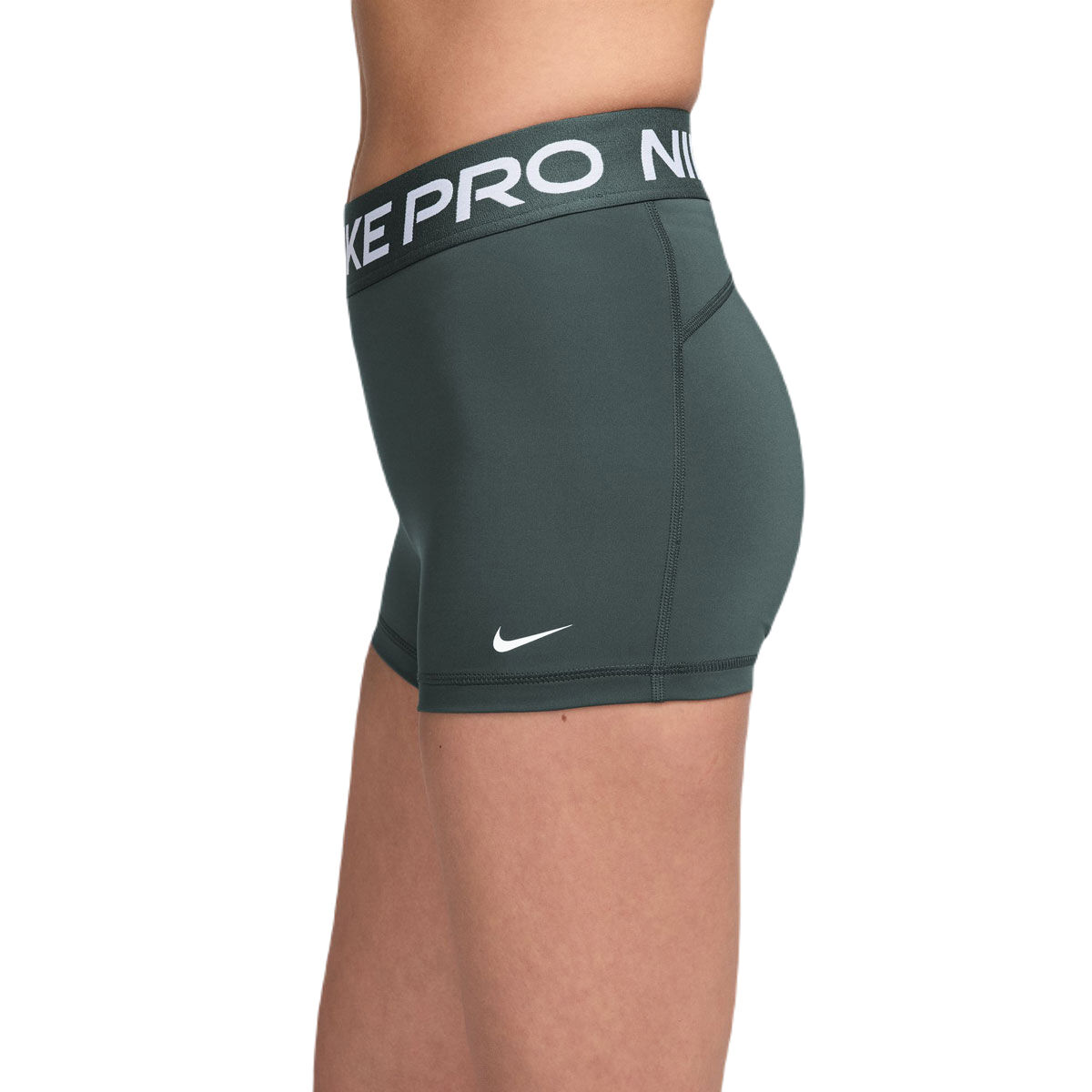 Nike Pro Womens 365 Dri-FIT 3 Inch Short Tights - Grey slider