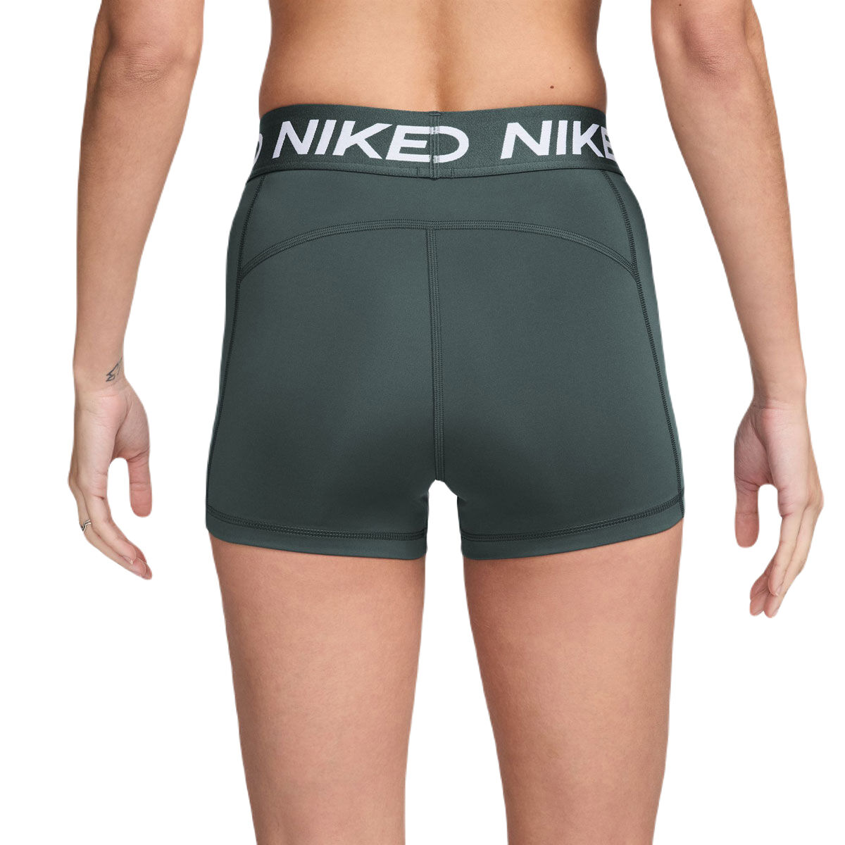 Nike Pro Womens 365 Dri-FIT 3 Inch Short Tights - Grey slider