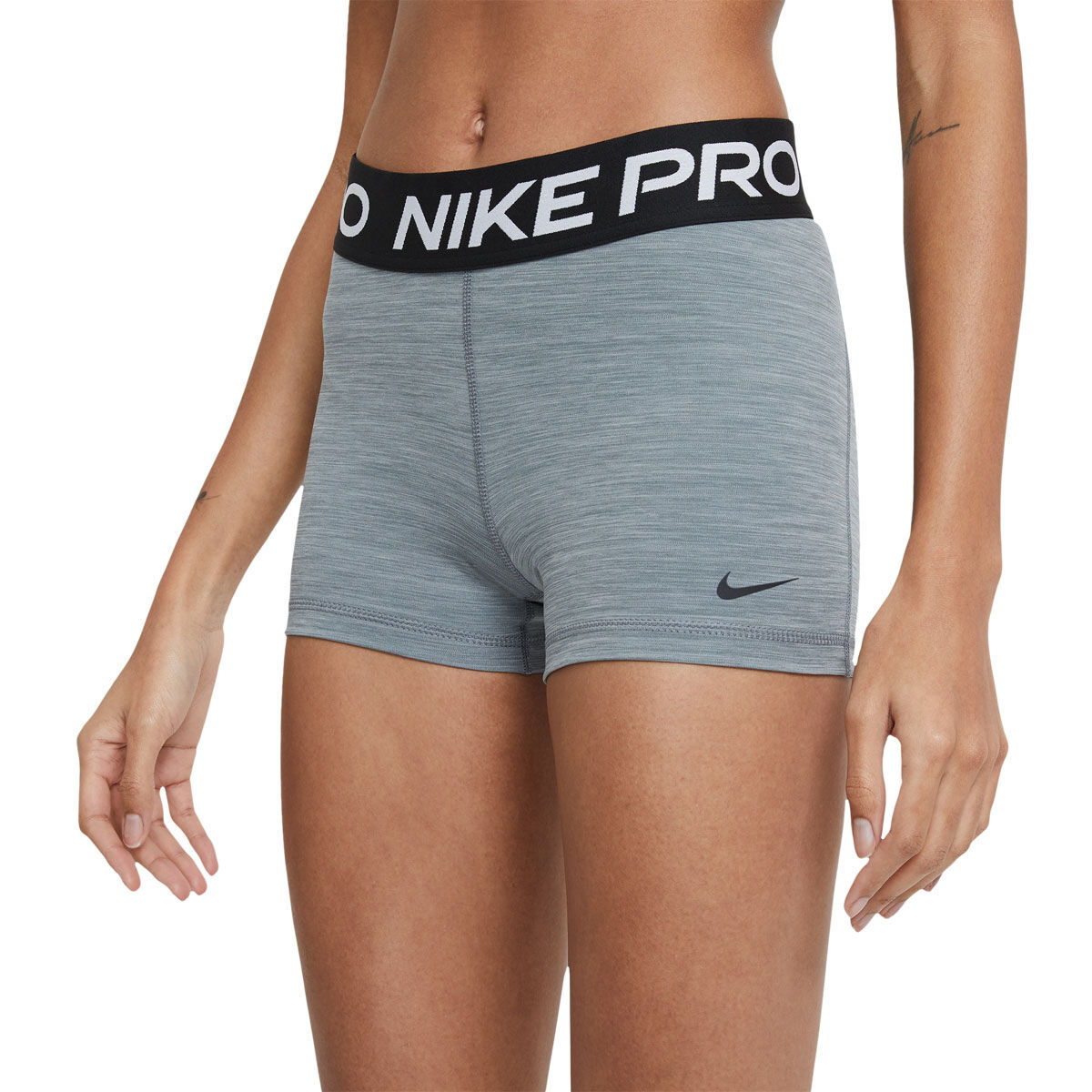 Nike Pro Womens 365 Dri-FIT 3 Inch Short Tights - Grey slider