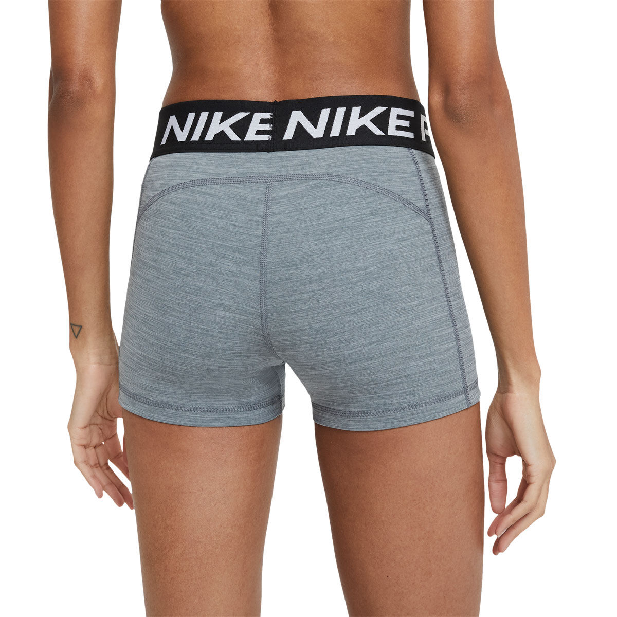 Nike Pro Womens 365 Dri-FIT 3 Inch Short Tights - Grey slider