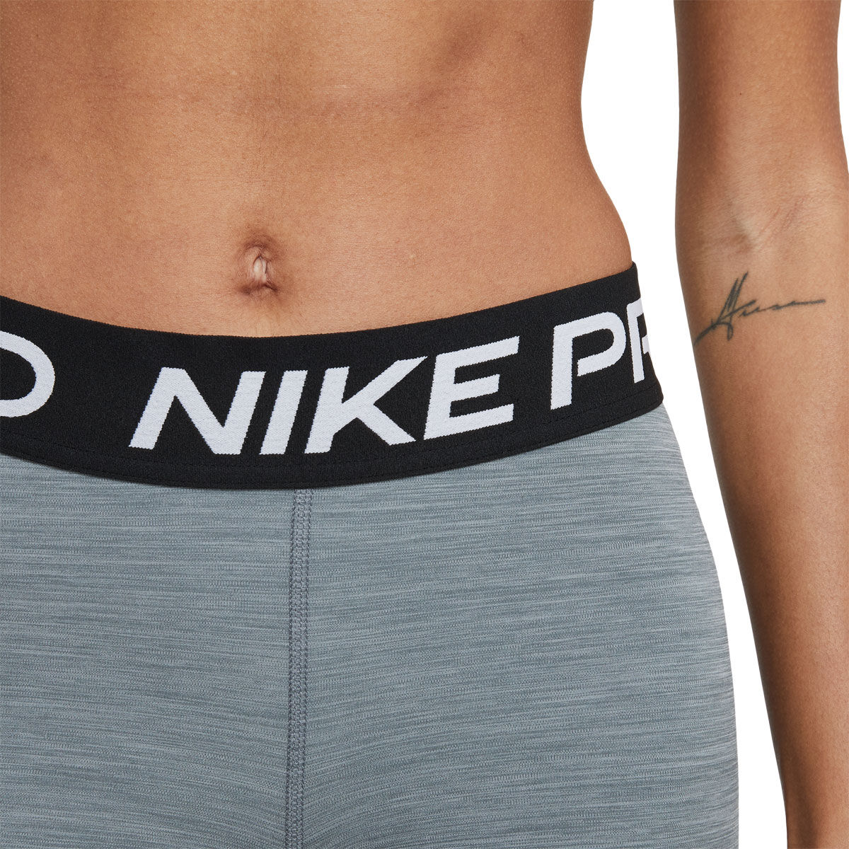 Nike Pro Womens 365 Dri-FIT 3 Inch Short Tights - Grey slider