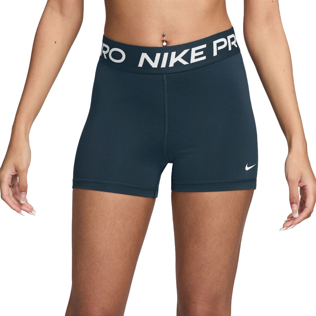 Nike Pro Womens 365 Dri-FIT 3 Inch Short Tights - Grey slider