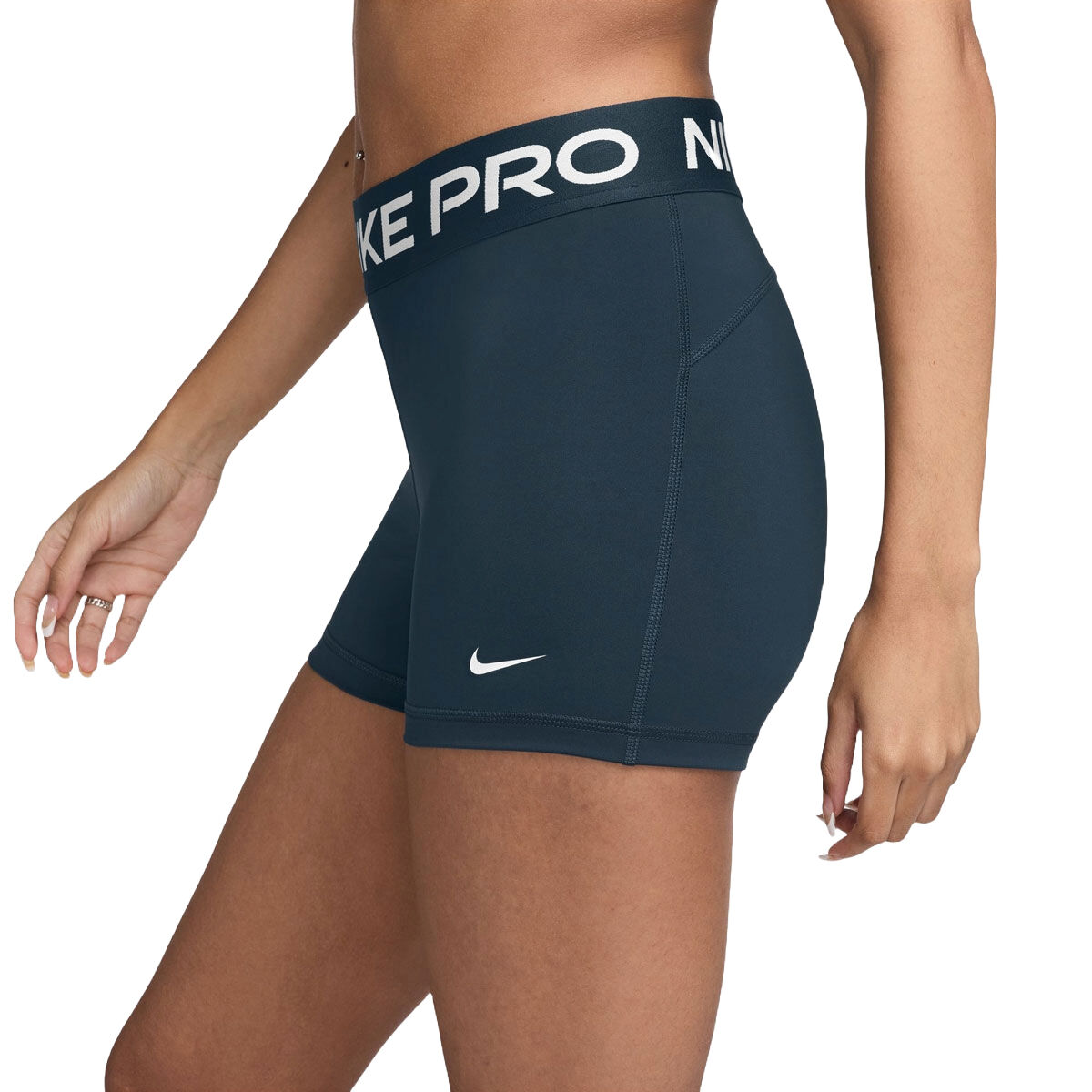 Nike Pro Womens 365 Dri-FIT 3 Inch Short Tights - Grey slider