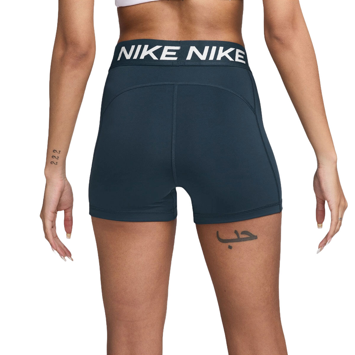 Nike Pro Womens 365 Dri-FIT 3 Inch Short Tights - Grey slider