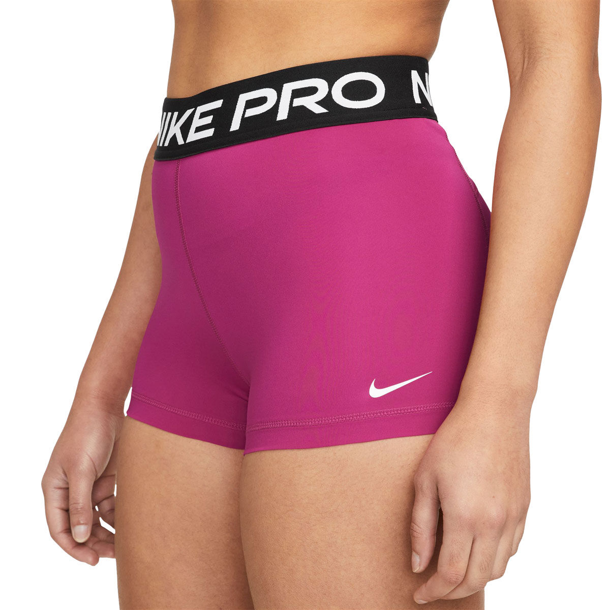 Nike Pro Womens 365 Dri-FIT 3 Inch Short Tights Pink XL - Pink slider