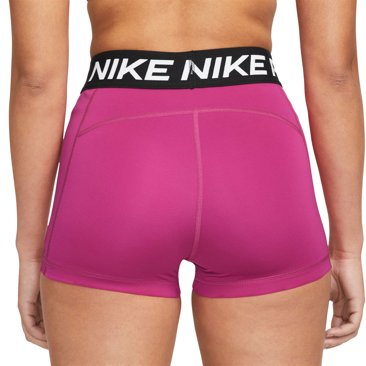 Nike Pro Womens 365 Dri-FIT 3 Inch Short Tights Pink XL - Pink slider