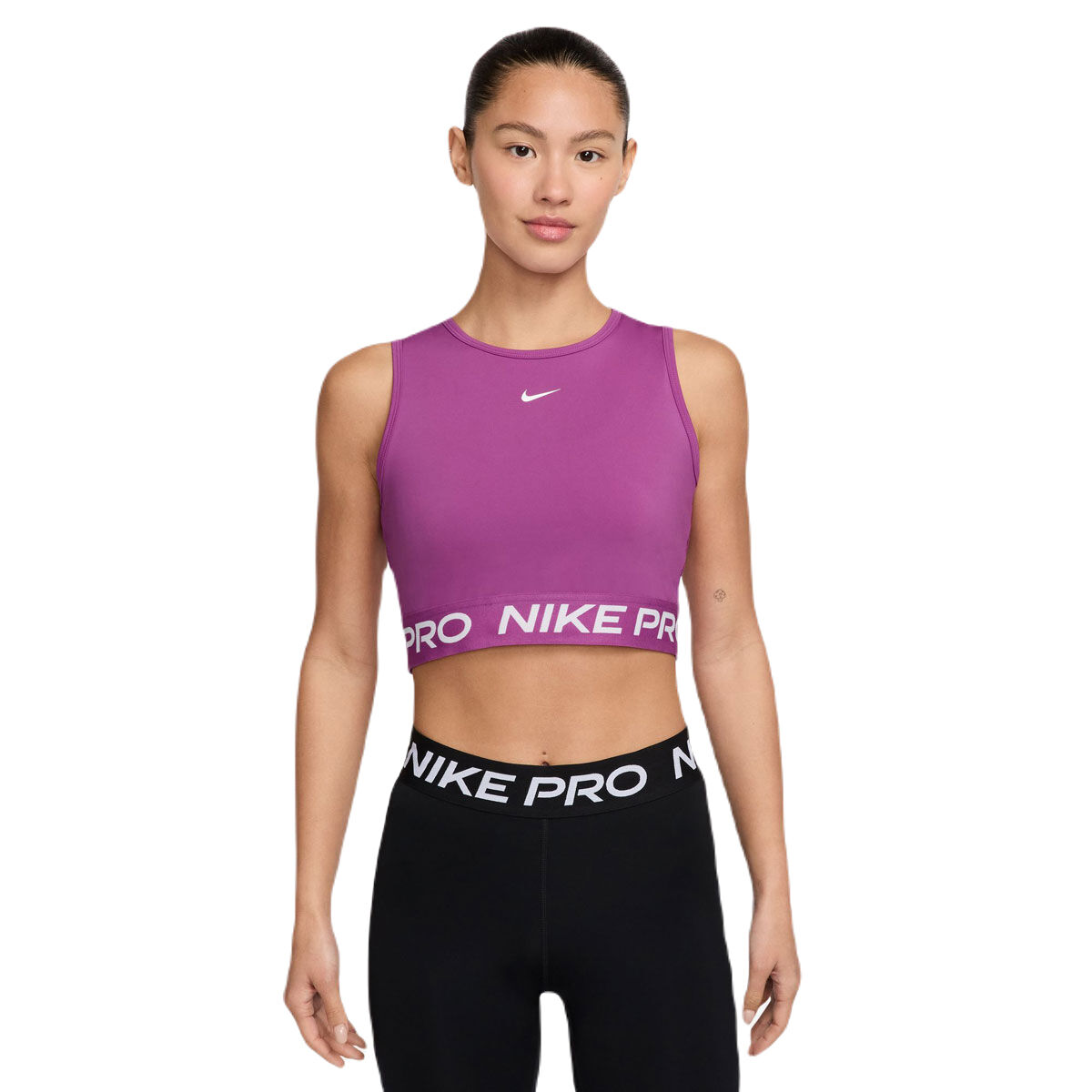 Nike Pro Womens 365 Dri-FIT Crop Tank - Fuschia slider