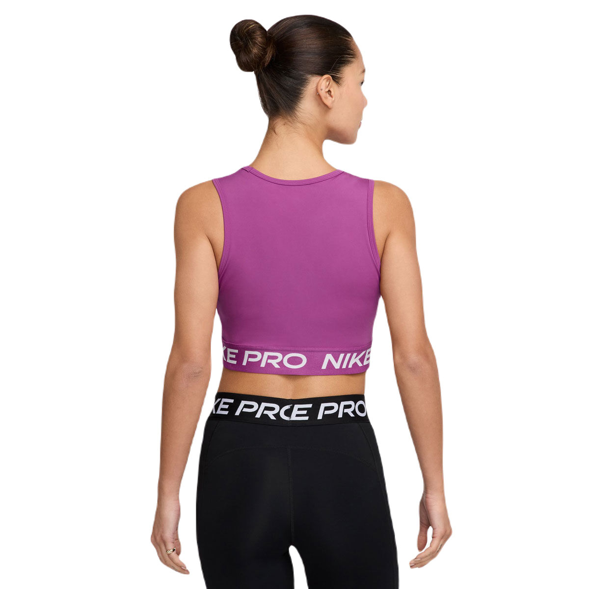 Nike Pro Womens 365 Dri-FIT Crop Tank - Fuschia slider