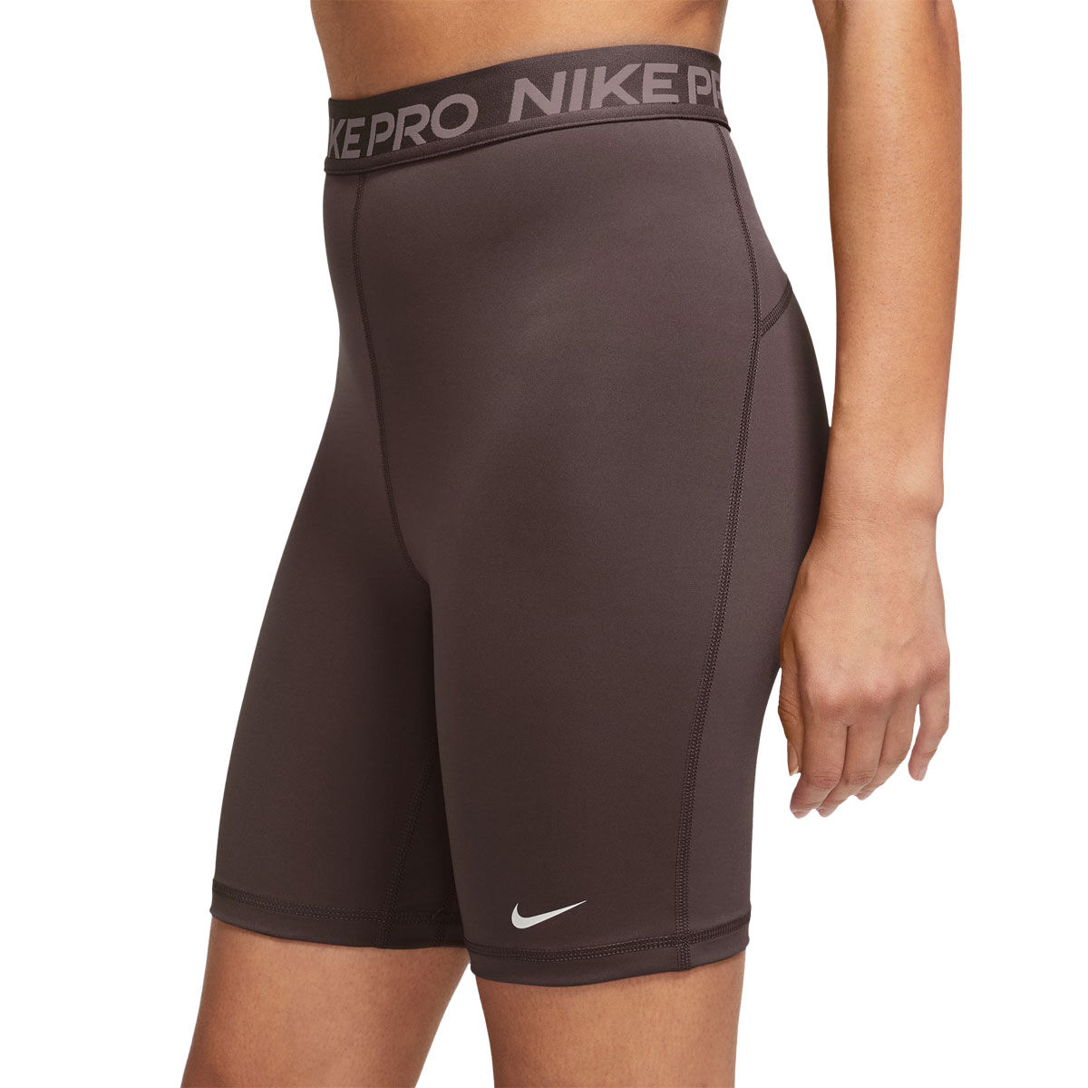 Nike Pro Womens 365 Dri-FIT High Rise 7 Inch Short Tights - Brown slider